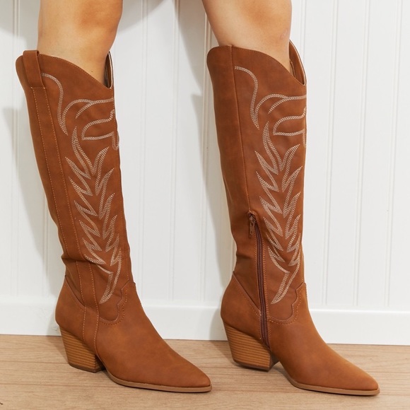 (Last Sizes!) Country Style Southern Knee Length Boots - Picture 3 of 11